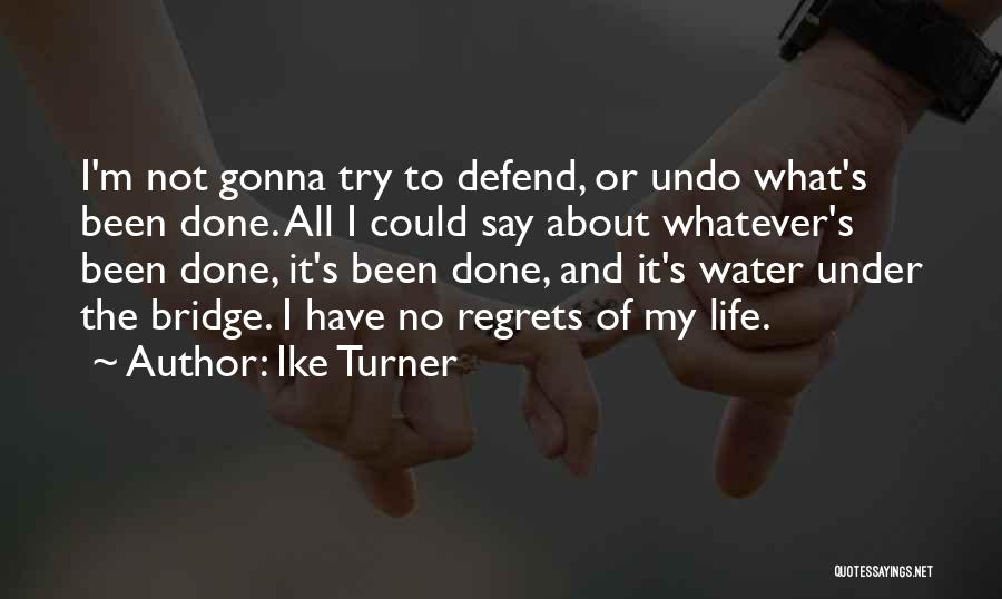 No Regrets Life Quotes By Ike Turner