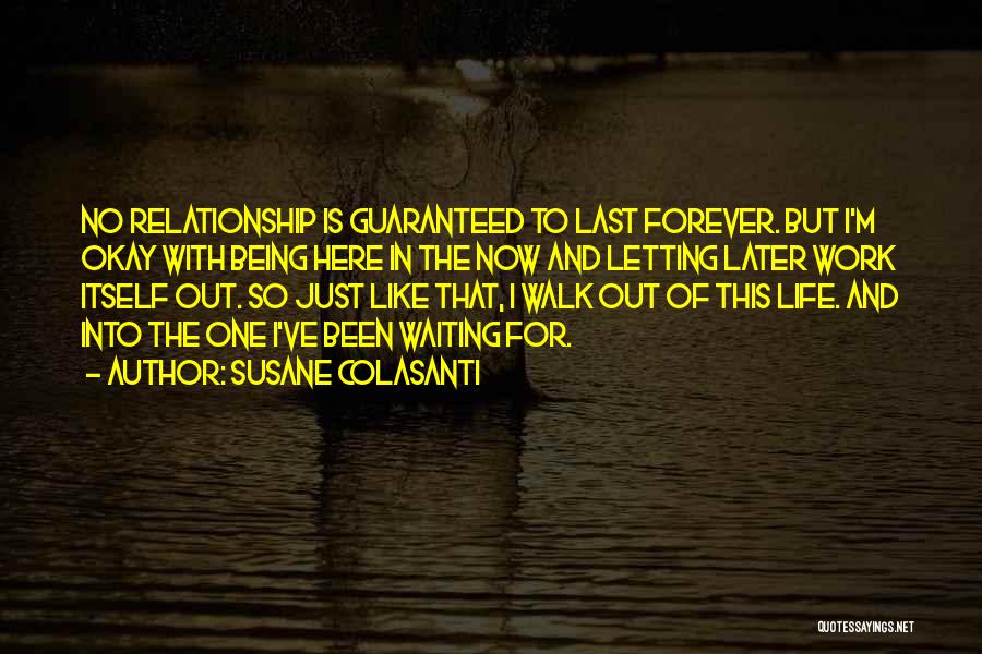 No Relationship Last Forever Quotes By Susane Colasanti