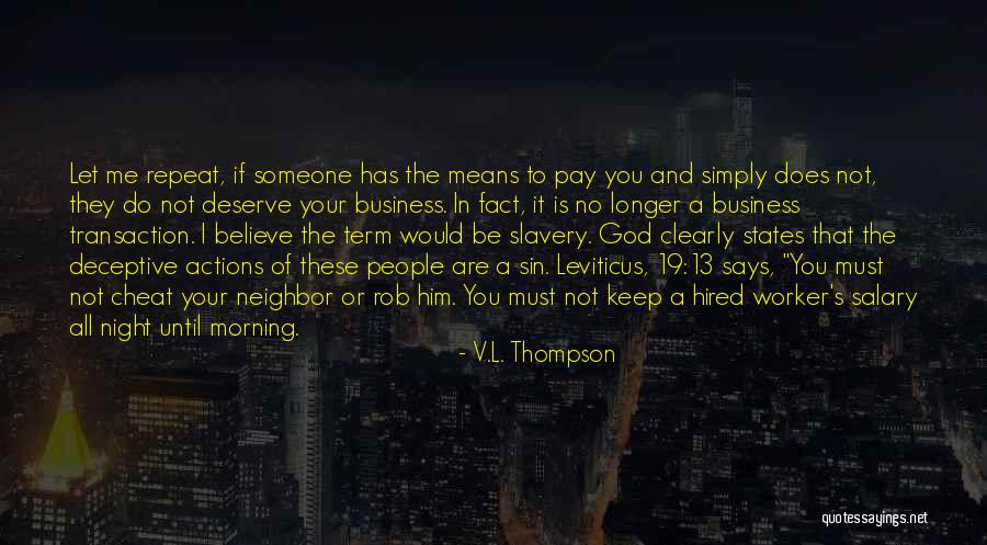 No Repeat Quotes By V.L. Thompson No Repeat Quotes By V.L. Thompson