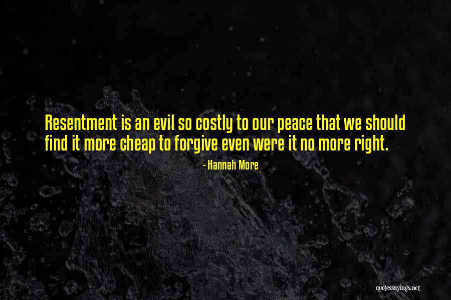 No Resentment Quotes By Hannah More No Resentment Quotes By Hannah More