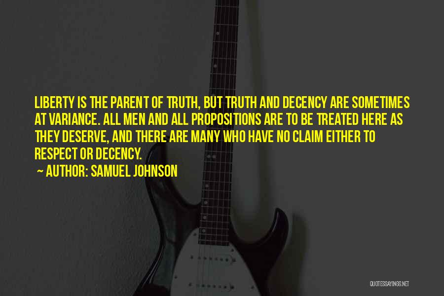 No Respect At All Quotes By Samuel Johnson