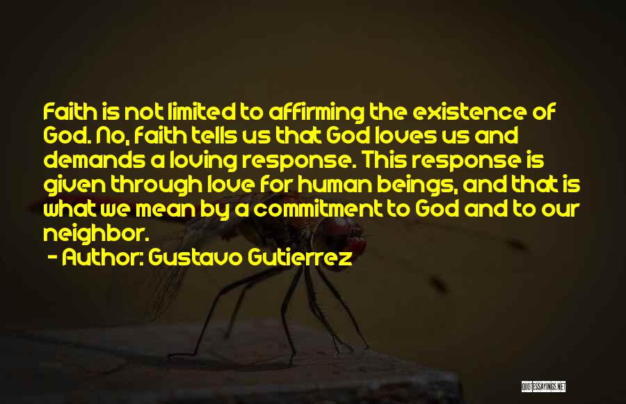 No Response Love Quotes By Gustavo Gutierrez