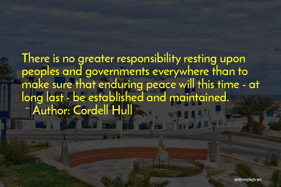 No Resting Quotes By Cordell Hull