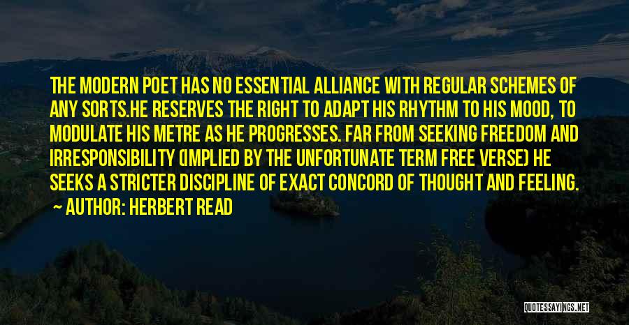 No Rhythm Quotes By Herbert Read