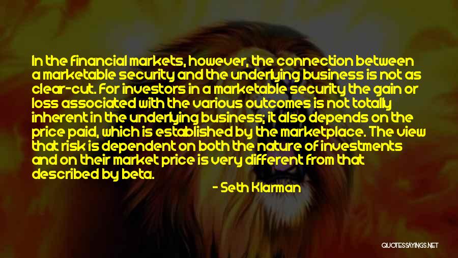 No Risk No Gain Quotes By Seth Klarman