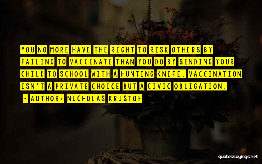 No Risk Quotes By Nicholas Kristof