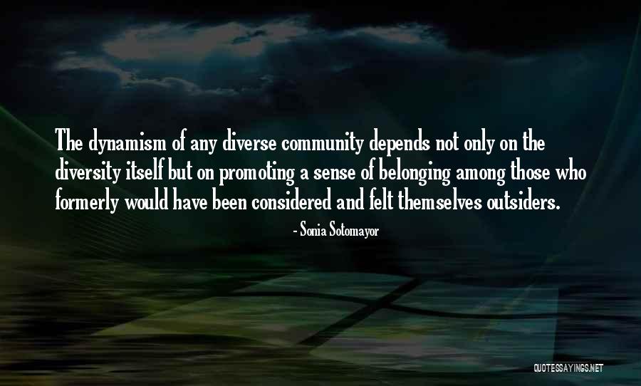 No Sense Of Belonging Quotes By Sonia Sotomayor