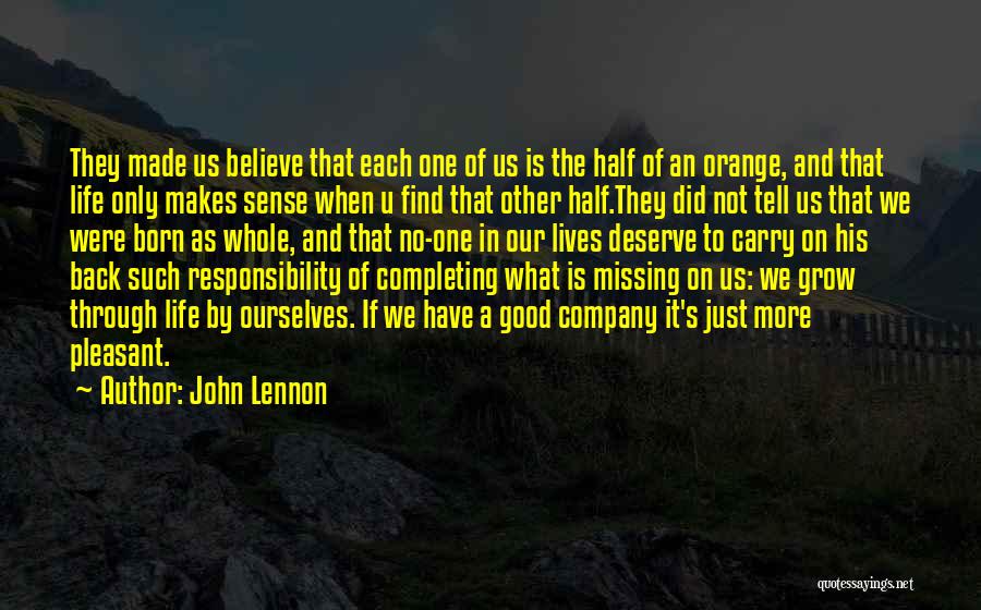 No Sense Of Responsibility Quotes By John Lennon