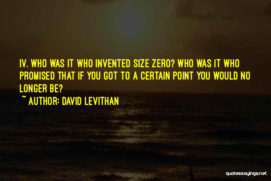 No Size Zero Quotes By David Levithan