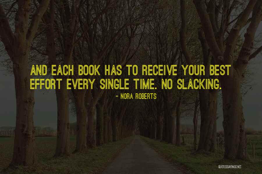 No Slacking Quotes By Nora Roberts