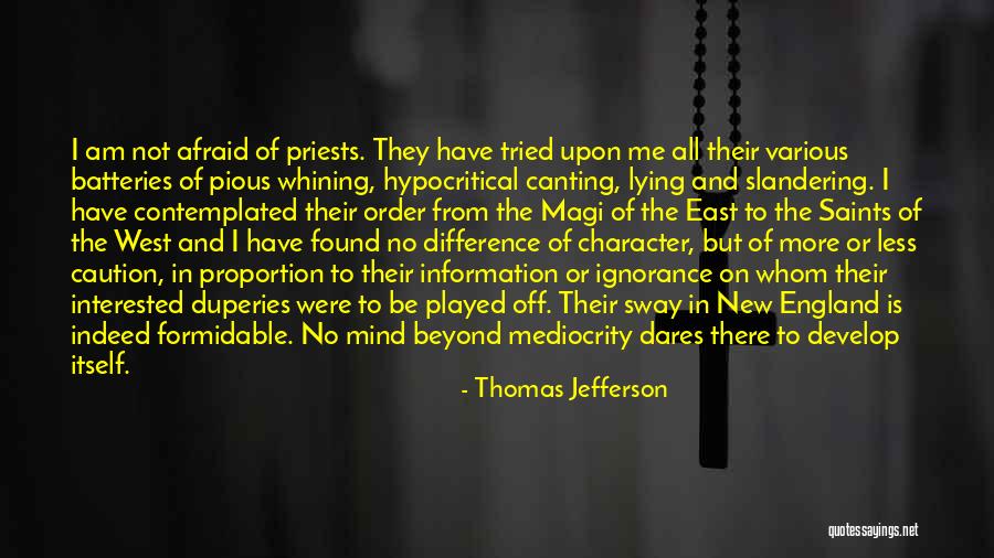 No Slandering Quotes By Thomas Jefferson