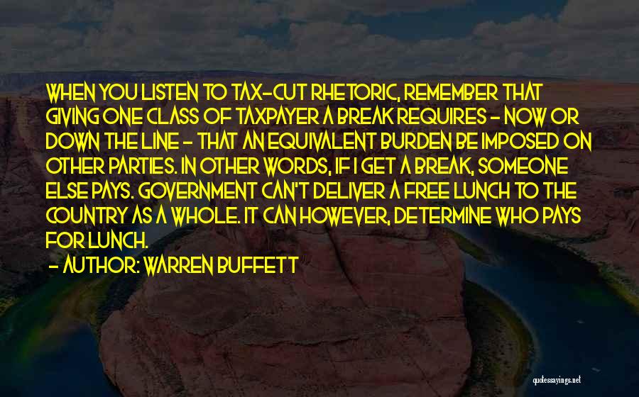 No Such Thing As A Free Lunch Quotes By Warren Buffett