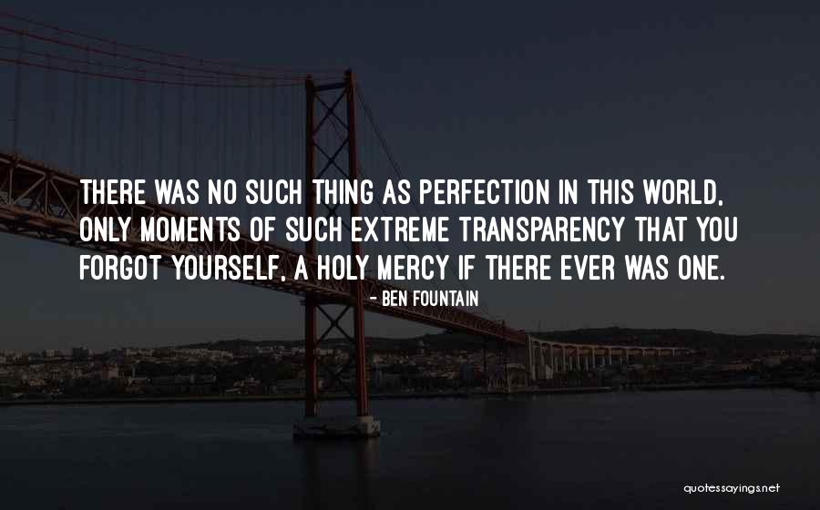 No Such Thing As Perfection Quotes By Ben Fountain