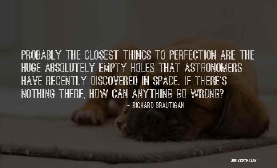 No Such Thing As Perfection Quotes By Richard Brautigan