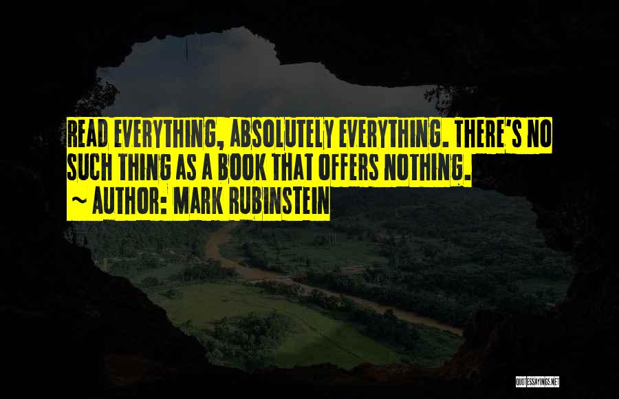 No Such Thing Quotes By Mark Rubinstein