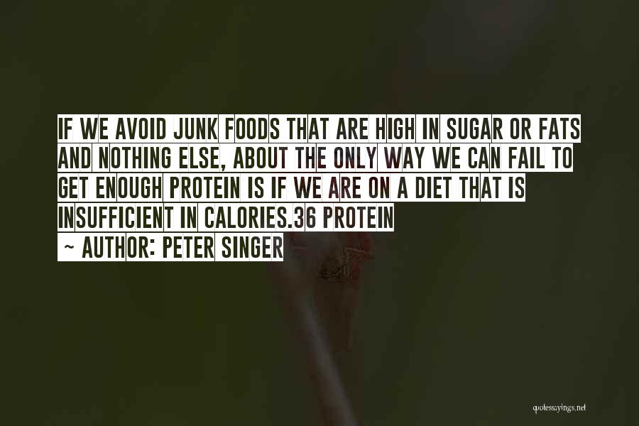 No Sugar Diet Quotes By Peter Singer