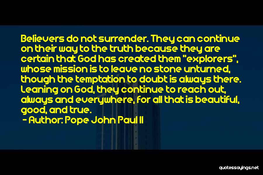 No Surrender Quotes By Pope John Paul II
