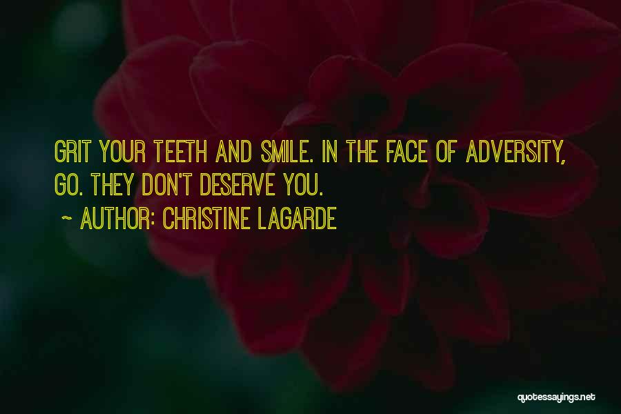 No Teeth Smile Quotes By Christine Lagarde