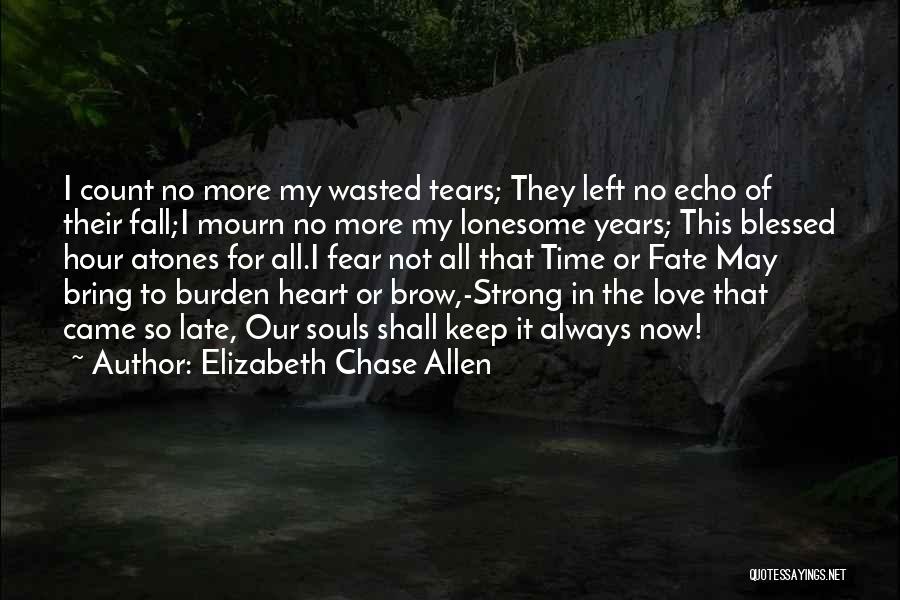 No Time For Love Quotes By Elizabeth Chase Allen