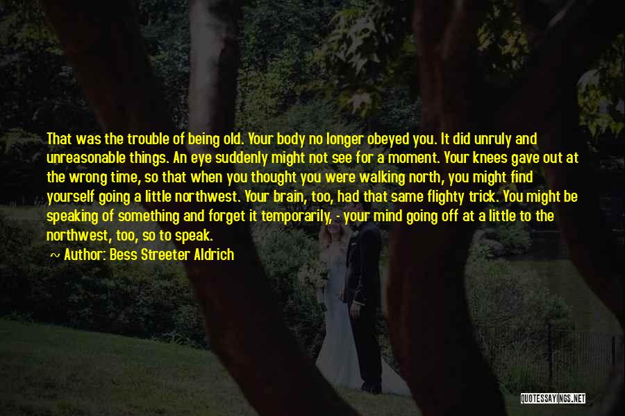 No Time For Yourself Quotes By Bess Streeter Aldrich