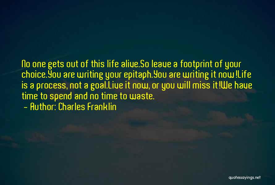 No Time To Waste Quotes By Charles Franklin