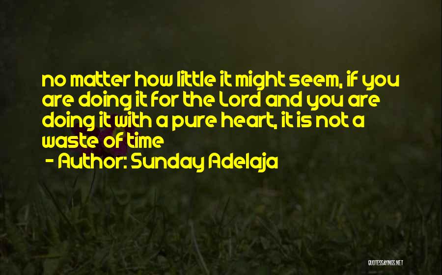 No Time Waste Quotes By Sunday Adelaja