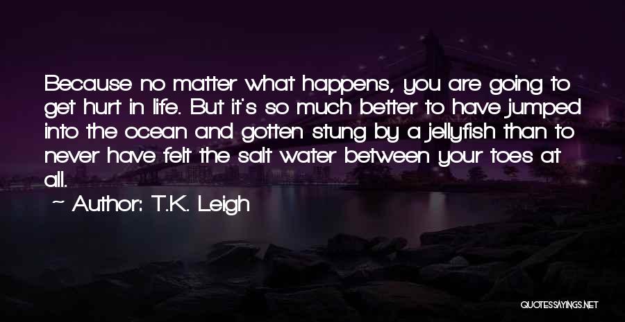 No Water No Life Quotes By T.K. Leigh