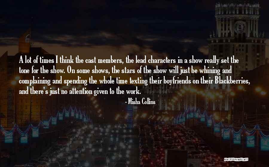 No Whining Quotes By Misha Collins