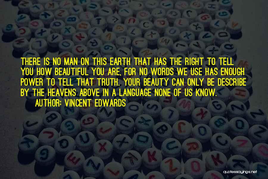 No Words Can Describe Your Beauty Quotes By Vincent Edwards