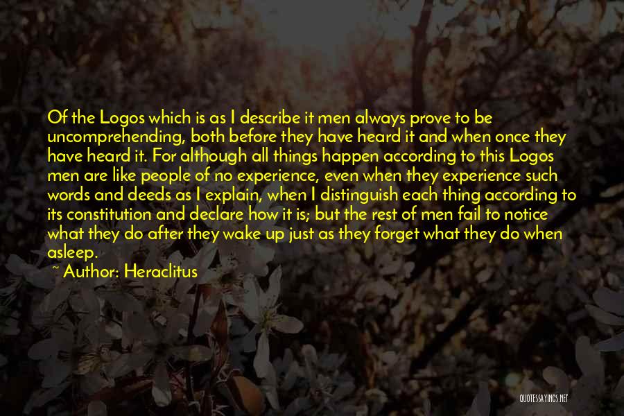 No Words Describe Quotes By Heraclitus