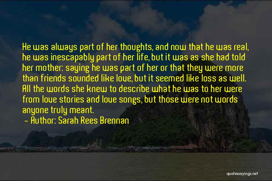No Words To Describe My Love Quotes By Sarah Rees Brennan
