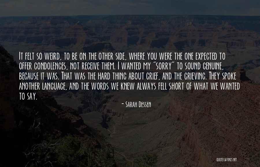 No Words To Offer Quotes By Sarah Dessen No Words To Offer Quotes By Sarah Dessen