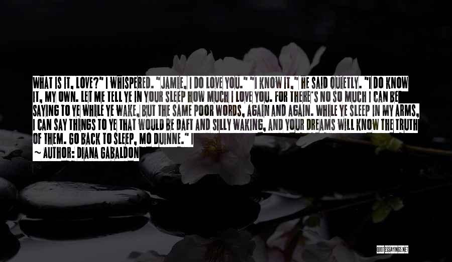 No Words To Say How Much I Love You Quotes By Diana Gabaldon