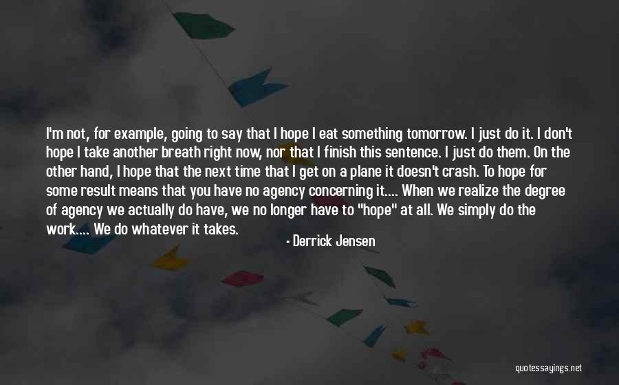 No Work Tomorrow Quotes By Derrick Jensen No Work Tomorrow Quotes By Derrick Jensen