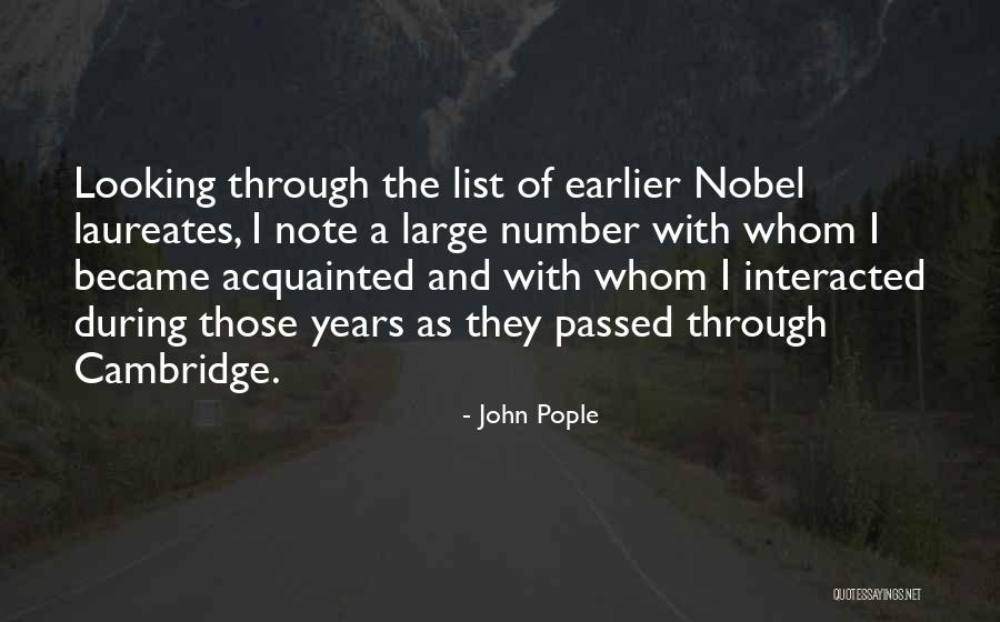 Nobel Laureates Quotes By John Pople