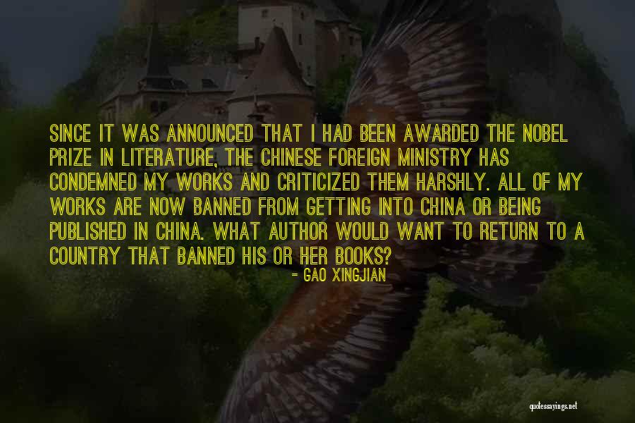 Nobel Prize Quotes By Gao Xingjian Nobel Prize Quotes By Gao Xingjian