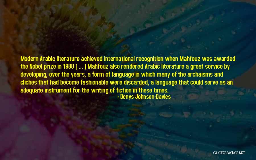 Nobel Quotes By Denys Johnson-Davies Nobel Quotes By Denys Johnson-Davies