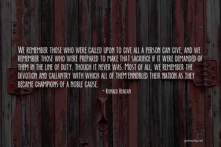 Noble Cause Quotes By Ronald Reagan Noble Cause Quotes By Ronald Reagan