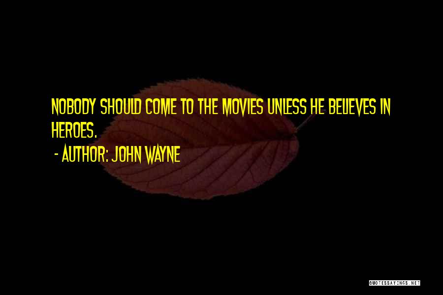 Nobody Believes In You Quotes By John Wayne