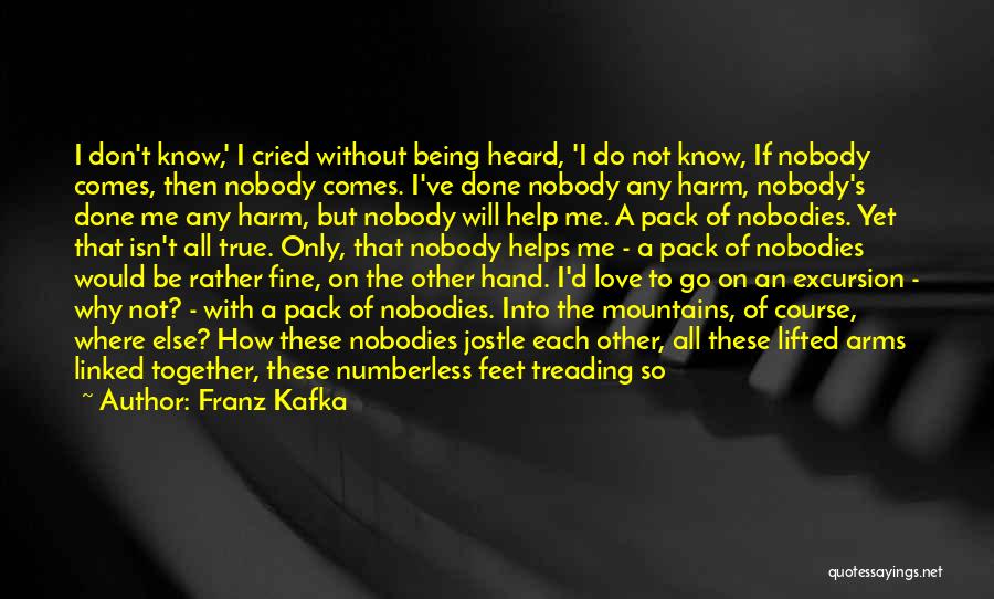 Nobody Helps Me Quotes By Franz Kafka