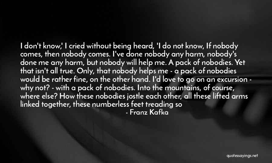 Nobody Helps Quotes By Franz Kafka