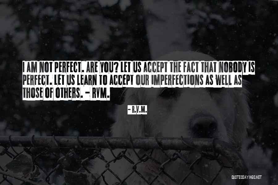 Nobody Is Perfect Quotes By R.v.m. Nobody Is Perfect Quotes By R.v.m.