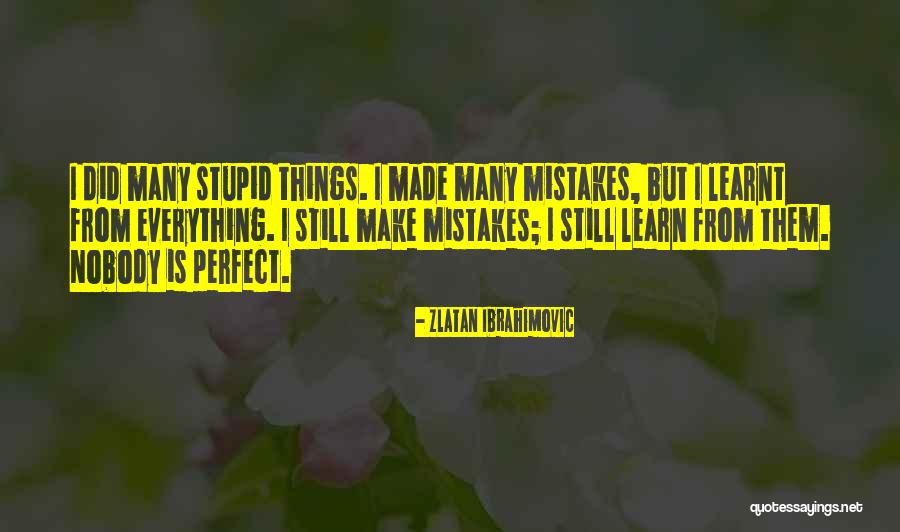Nobody Is Perfect Quotes By Zlatan Ibrahimovic Nobody Is Perfect Quotes By Zlatan Ibrahimovic