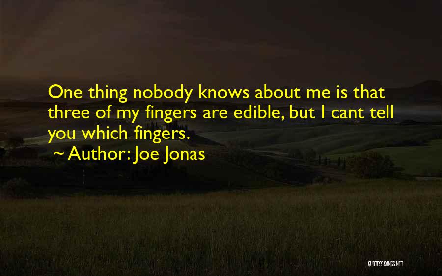 Nobody Knows About Me Quotes By Joe Jonas