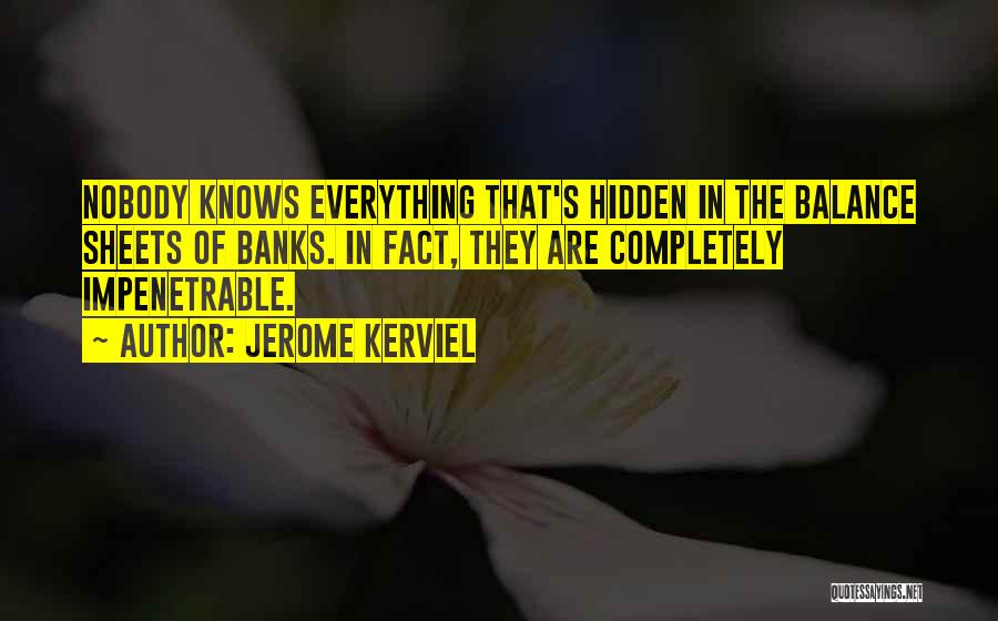 Nobody Knows Everything Quotes By Jerome Kerviel