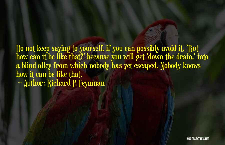 Nobody Knows Me At All Quotes By Richard P. Feynman