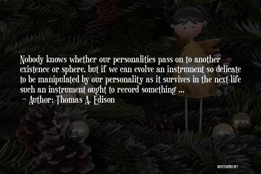 Nobody Knows My Life Quotes By Thomas A. Edison