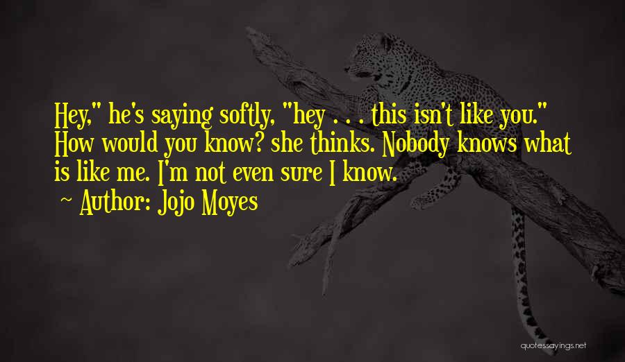 Nobody Knows You Like I Do Quotes By Jojo Moyes
