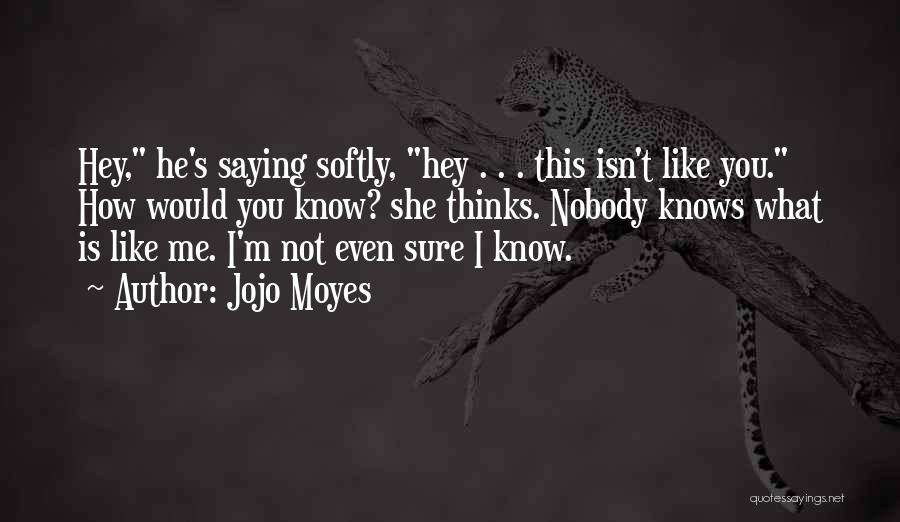 Nobody Knows You Quotes By Jojo Moyes