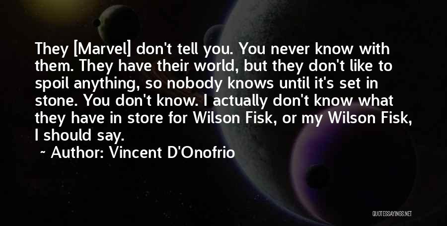 Nobody Knows You Quotes By Vincent D'Onofrio